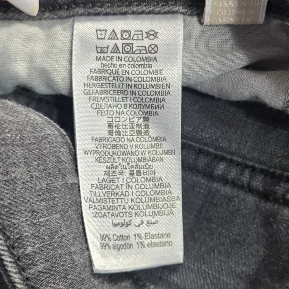 Michael Kors Skinny Jeans Womens Plus Size 16W‎ Grey Tapered Stretch Denim Pants